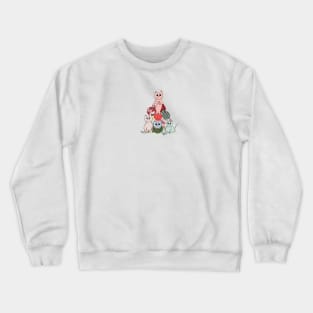 Made of cute cats Christmas tree Crewneck Sweatshirt